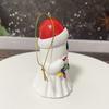 Christmas Ghost Pendant Resin 3D Ghost Hanging Ornament Mini Santa Hat