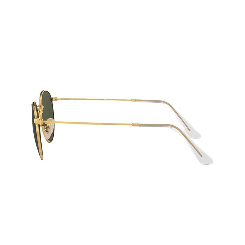 RayBan Occhiali da Sole Rotondi Vintage con Lenti Verdi e Montatura Rotonda in Metallo