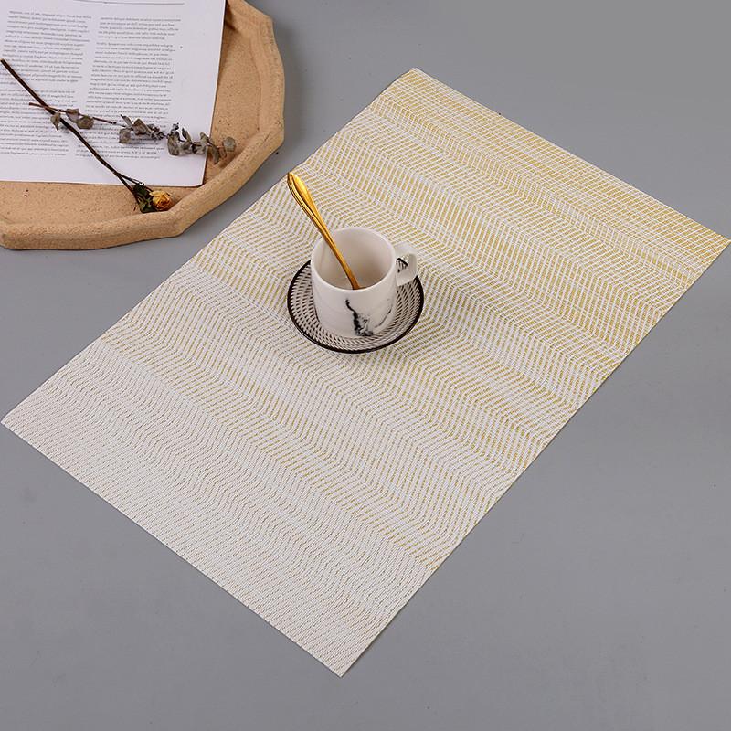 

1 шт. 45x30 см цветной ПВХ нескользящий коврик под миску моющийся обеденный стол подставка для столовых приборов современные аксессуары для украшения дома 45x30cm жёлтый