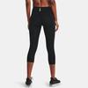 Under Armour Mileage Training Tight Fit Seven-Quarter Fitness Pants Women Bottoms Black 1362687-001
