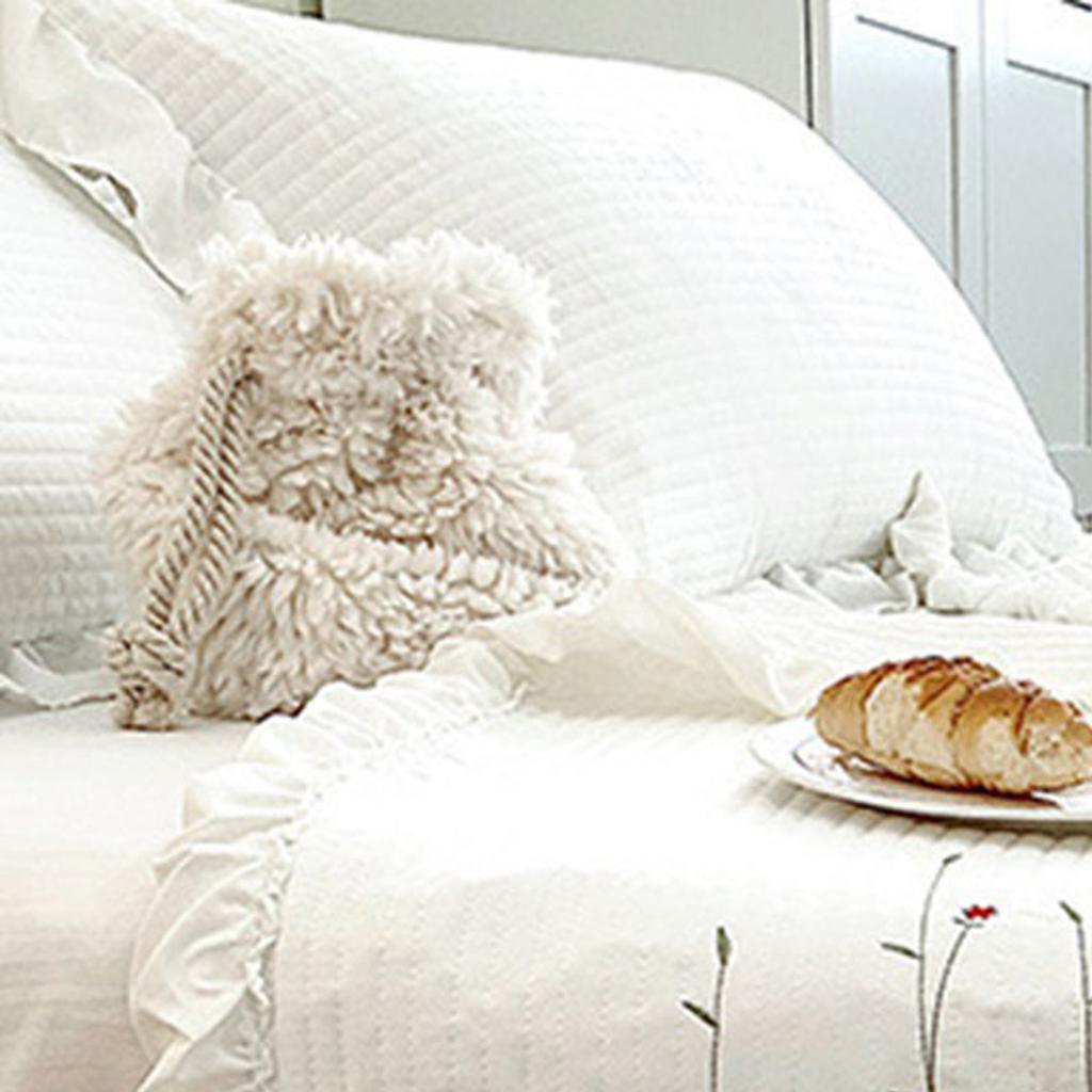 Cotton Quilt Pure Color Home Fashion Elegant Tencel Embroidery Pattern Cotton Summer Cooling Quilt