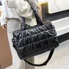 Fashionable Women's Tote Bag, Female Large Capacity Padded Shoulder Bag, Quilted Checkered Handbag, Down Messenger Bag