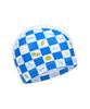 Lenomasuyeongbog Supplies Kids' Checkerboard Icon Pu Swim Cap White Ro-Rc2F755-Wh