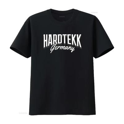 HARDTEKK Germany Techno Tekk Rave Fashion Streetwear Black T Shirt Stylish and Trendy for Lovers Vintage Washed Breathable