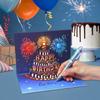 With Light and Music 3D Pops-up Greeting Card Birthday Wedding Romantic Birthday Cake Card Funny