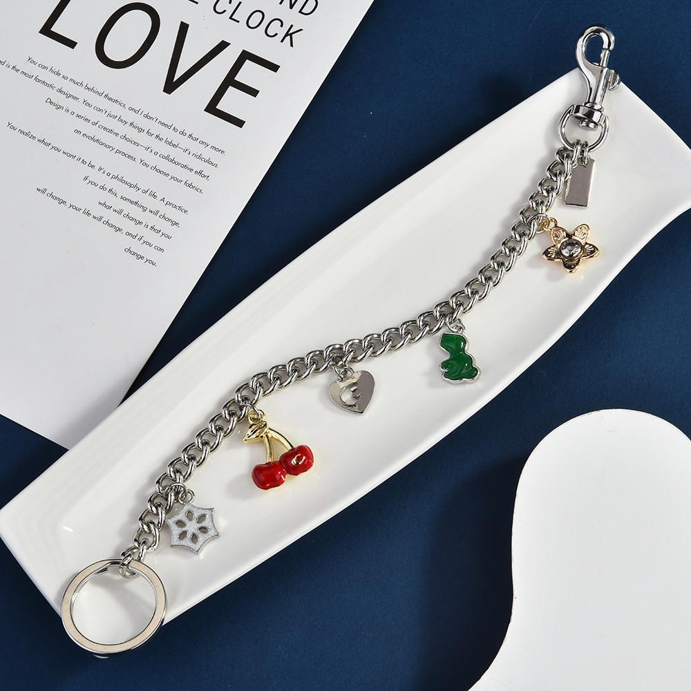 Summer Fruit Pendant Bag Charm With Metal Chain For Fashionable Women