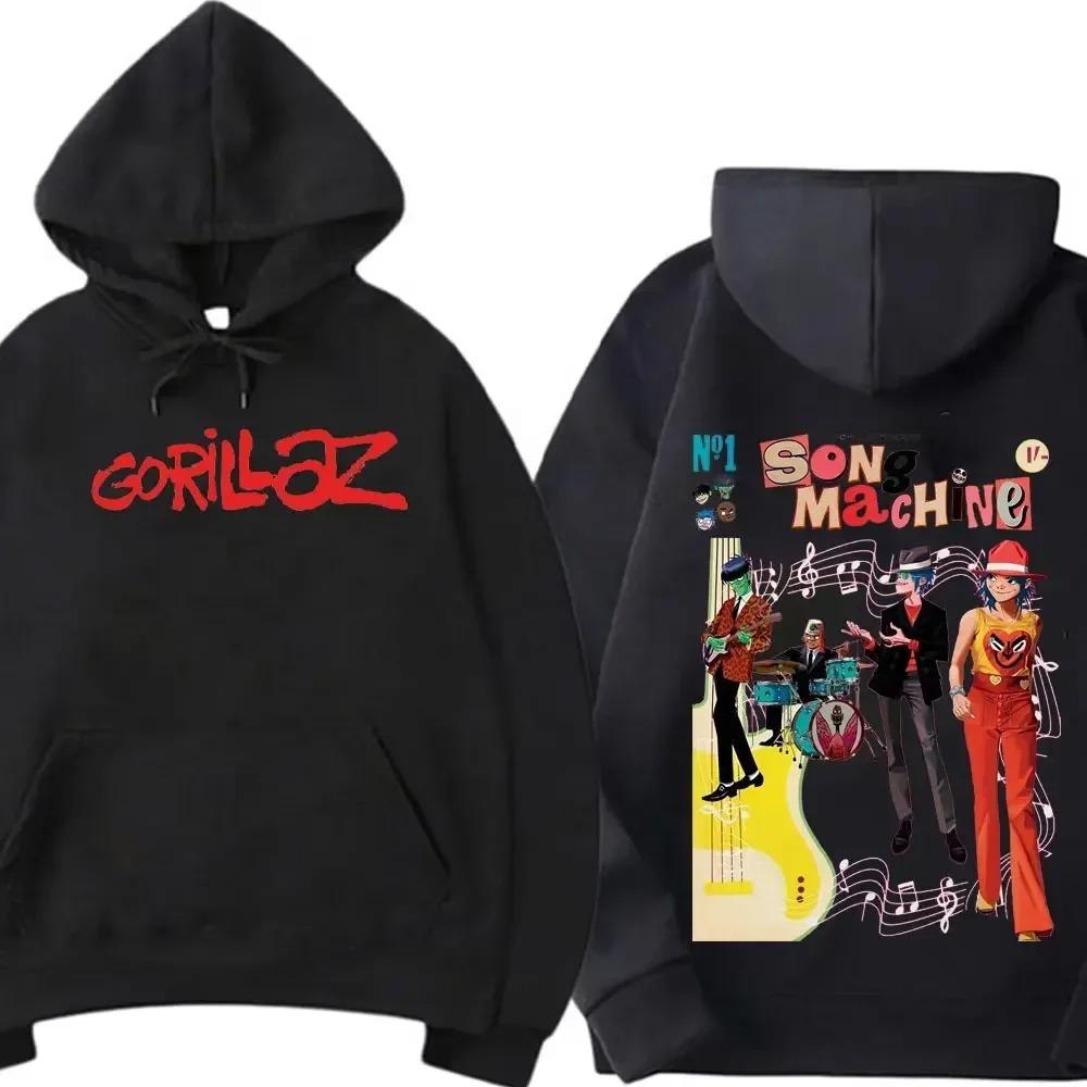 Autumn Winter  Coat Gorillaz Printing Women Men Hoodies Pullovers Long Sleeve Sweatshirt Streetwear Hoode Pullover Tracksuit Female Male Clothing