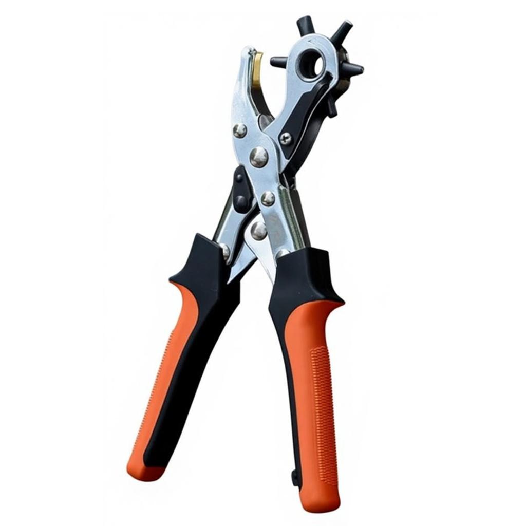 Oval-Shaped Style Punch Pliers 250mm 3in1 Leather Hole Punch Tool with 6 Size for DIY Home or Craft Projects
