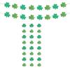 St. St. Patrick's Day Banner Shamrock Girlande Glücks-Banner Jute Irische Girlande Grün Vierblatt-Banner und Filz-Shamrock