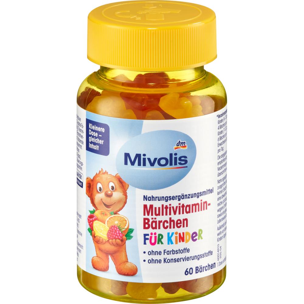DM Mivolis Dětský multivitamin ve tvaru medvídků 60 ks