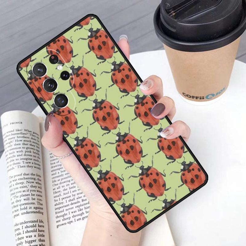 

Ladybug Beetle phone case Cover For Samsung Galaxy S24 S25 Ultra S21 S22 Ultra S10E Note 10 Plus Note 20 FE S23 Galaxy Note20