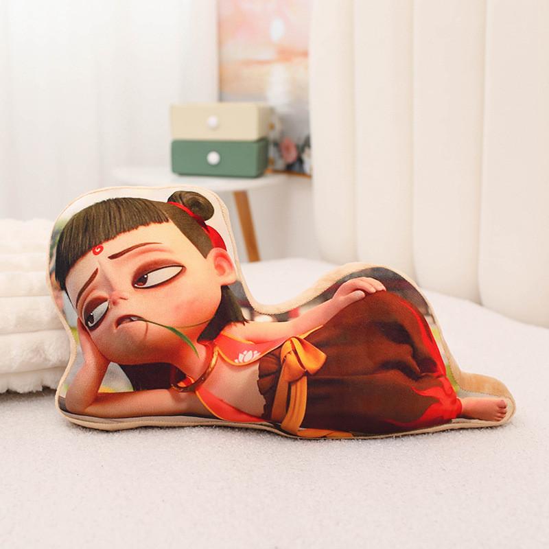 Adorable Creative Nezha Plush Pillow For Home Decor With Unique Anime Design