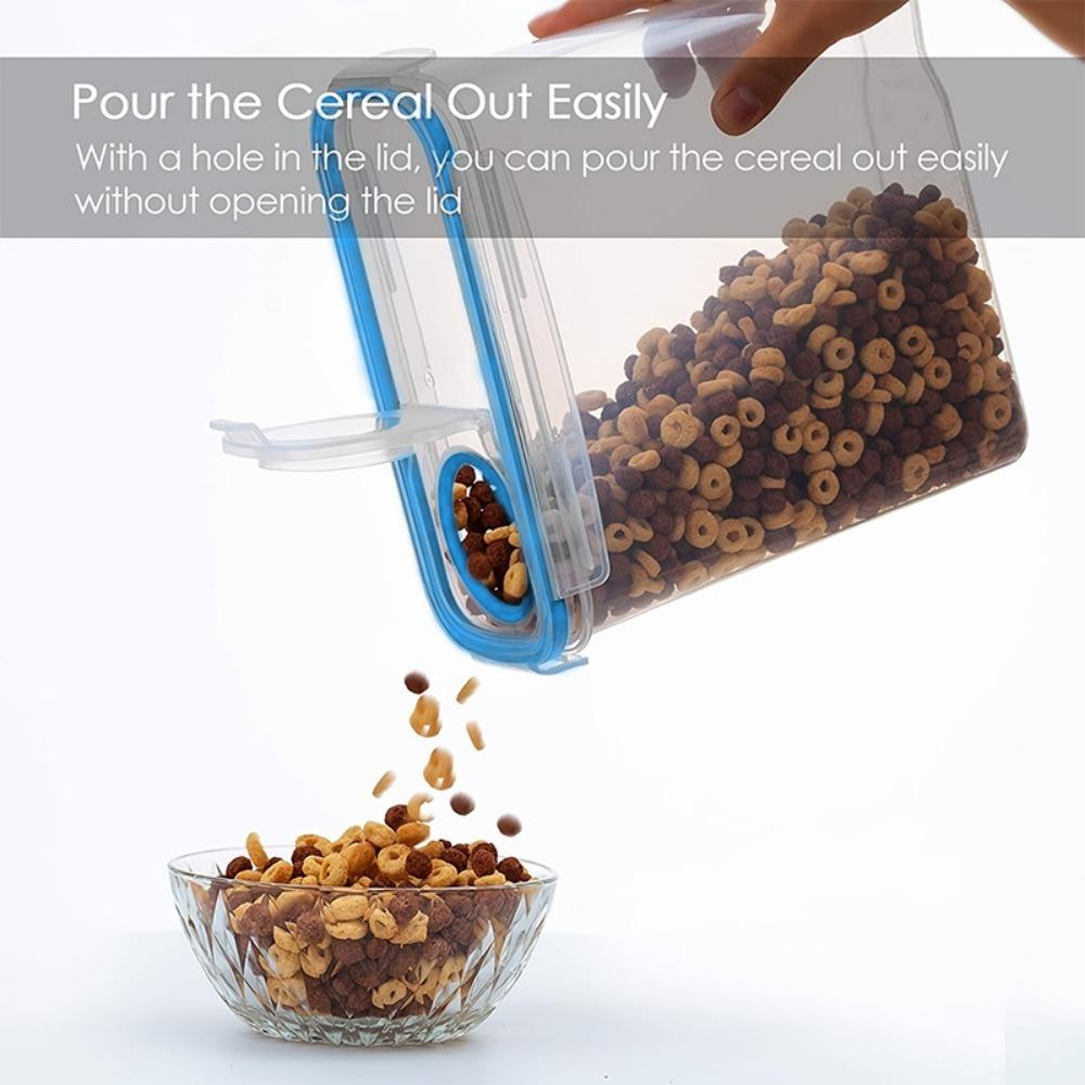 Cereal Storage 4liter Container Airtight Moistureproof Insect Proof Rice Bucket Food Storage Box Plastic Transparent Sealed Tank