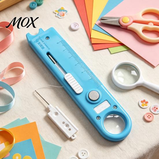 Industrial Use Threader 1/2Pcs 4-In-1 Sewing Tool with Seam Remover, Magnifier & Easy Threading Scale, Multi-Function Magnetic Device for Home,
