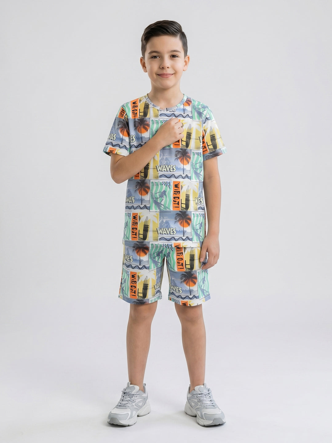 Координатный набор для мальчиков Monte Carlo, regular fit, с принтом 4-5 Years