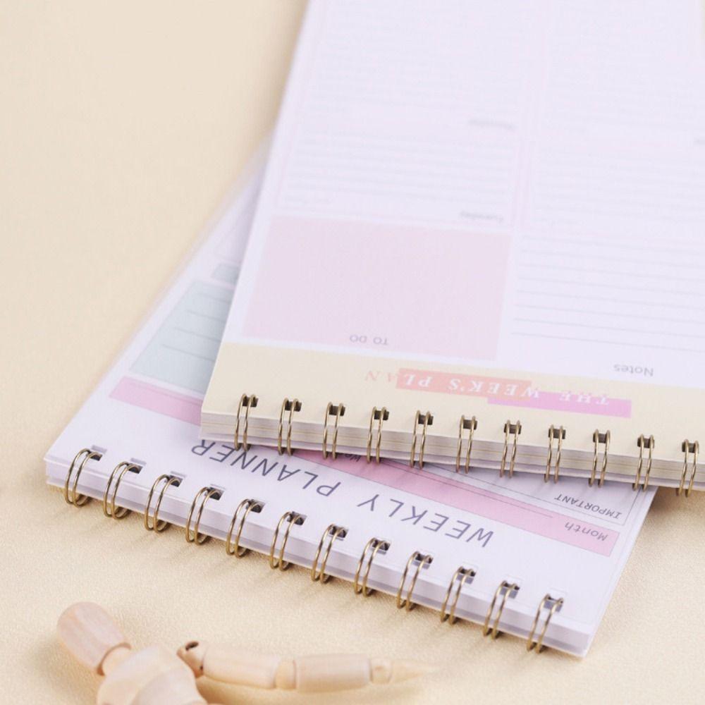 Daily Planner Reminder A5 Planner Notepad Time Organizer 2025 English Agenda Book  School