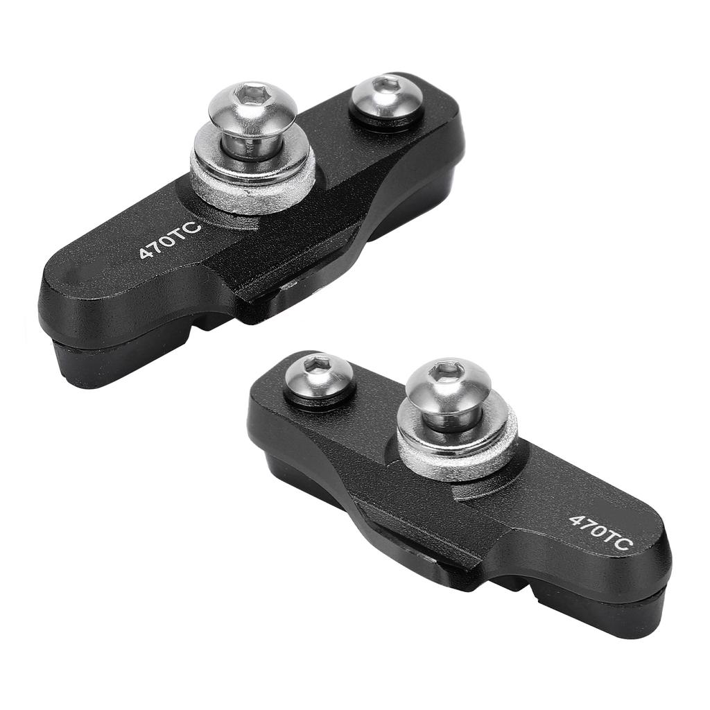 1 Paar Rennrad Bremsbeläge Faltfahrrad Bremsklötze Schuhe FahrradzubehörSchwarz