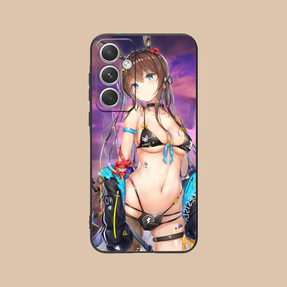 Arknights Amiya Mobile Phone Case for Samsung Galaxy S25 S24 S23 S22 S21 S20 Note20 Plus FE Ultra Colour Protective Luxury Cover