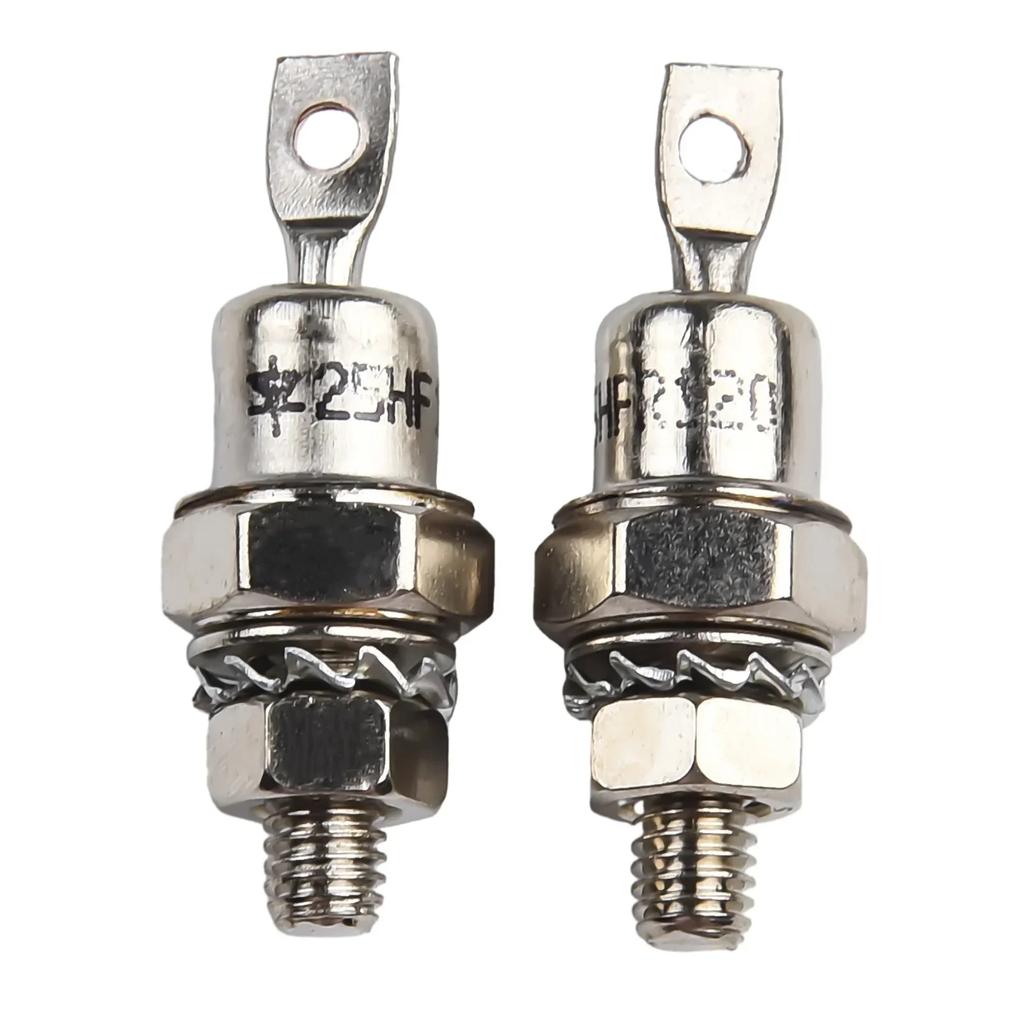 1 Pair 25HFR120+25HF120 Rectifier Diode Forward/Reverse Polarity 25A 4mm Replacement For Battery Charging Converter Machine
