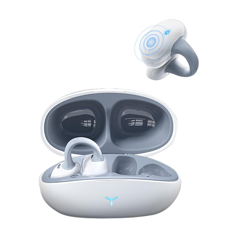 ear cuff earphones bluetooth [2024 Sound quality enhancement Air conduction] wireless earphones open ear type Bluetooth5.3 OWS clip-on earphones Zero