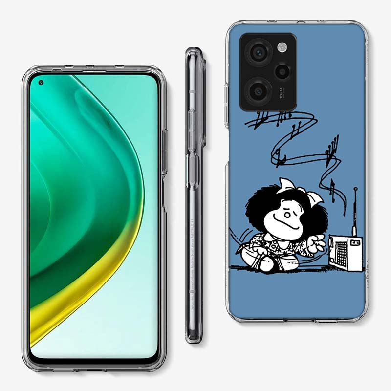 

Mafalda Cartoon Phone Case For Redmi 12 13C 12C 15C 15 9 Power 10 Prime+ 10C 10A 9T 9C 9i 9AT 9A Sport A5 K50 K30 60 Ultra TPU S Redmi 9 Prime