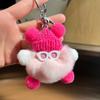 Cute Rex Rabbit Hair Small Coal Ball Bag Pendant School Bag Ugly Thing Doll Pendant Cartoon Doll Car Keychain