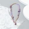 Gravel Pearl Mobile Phone Strap Cell Phone Lanyard Letter Beads Chain Crystal Stone Beads Lanyard