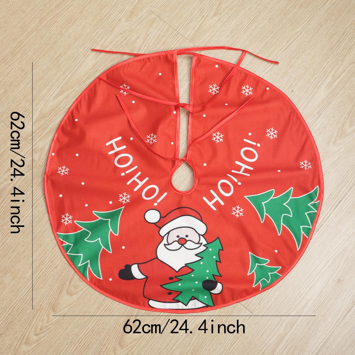 

1 шт.-Юбка для рождественской елки Снеговик Xma Елка Красный Хлопок Рождественская елка Юбка Украшения Сделай сам Счастливого Рождества Украшения для вечеринки Suppl 60cm красный