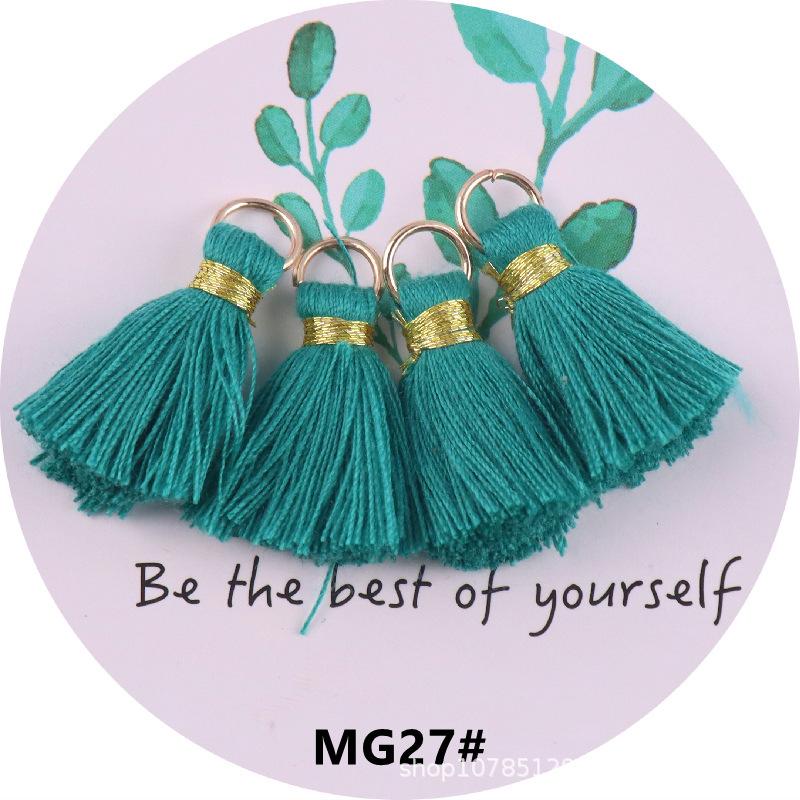 10Pcs Mini Metal Hanging Ring Tassel Trim Pendant DIY Craft Jewelry Earrings Decor Material Fringe Trim DIY Sewing Supplies 20mm