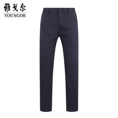 Men's Business Casual Straight-Leg Trousers