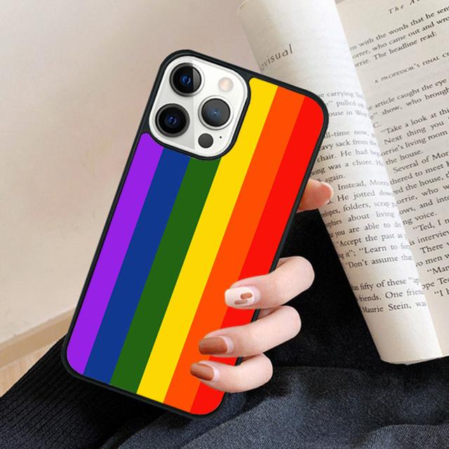 Gay Lesbian Lgbt Rainbow quotes Phone Case Cover for iPhone 17 Air 16 15 14 13 11 12 Pro Max Plus Fundas Coque