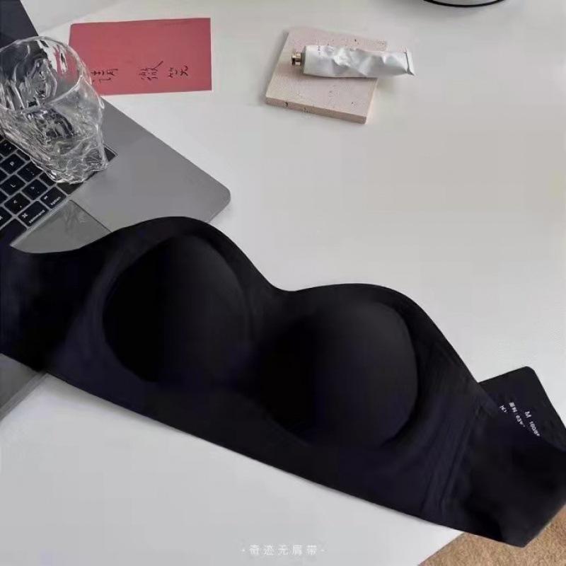 

Miracle strapless small breasts gather non-slip strapless spring and summer bra tube top anti-light invisible bra s size recommended 80-100 (32abc)