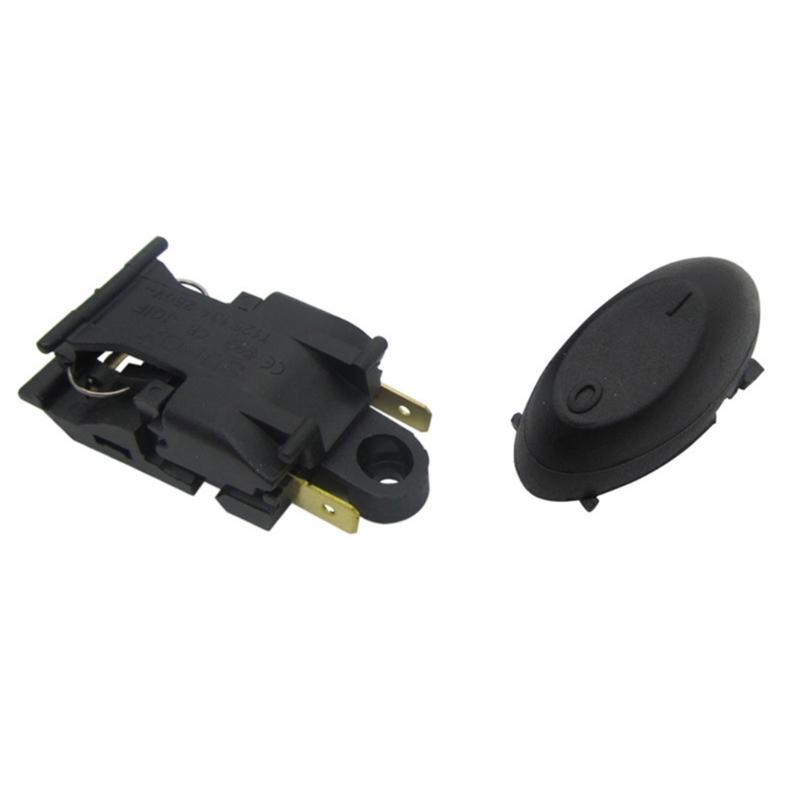 Electric Water Boiler 16A Heat Control Replacement Switches Part with Visible 16A Mark and Cover Cap for Repair Use Tasks