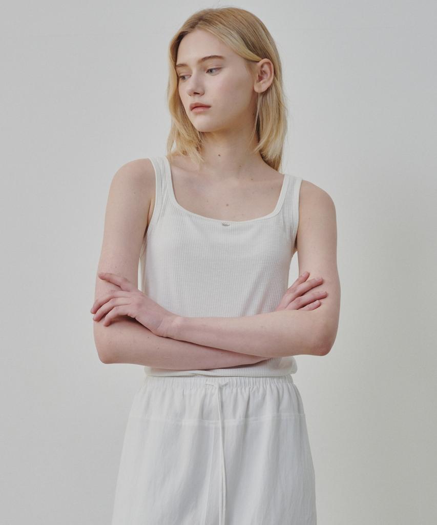 Ollibeudeollibeu Slim Ribbed Sleeveless Oe6Me4380