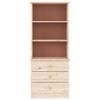 VidaXL Bookcase with Drawers ALTA 60x35x142 Cm Solid Pine Wood 353951