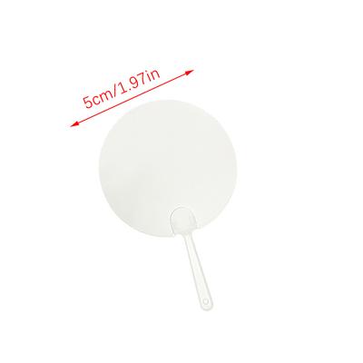 50ks 5cm Roztomilý Mini Průhledný Prázdný Vějíř Dítě Děti DIY Umělecký Vějíř Svatba Narozeninová Oslava Dárky Nápady Přítelkyně Přítel