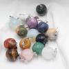 Natural Crystal Agate Semi-Precious Stone Amethyst Apple Pendant Christmas Gift