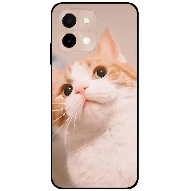 For Vivo Y28 4G Case 6.68'' Black TPU Silicon Cartoon Protection Cover for VivoY28 Y 28 4G Shockproof Capa Wolf Animals Soft Bag