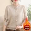 Stylish Warm Knit Top for Middle-Aged and Elderly Women - Loose Fit, Plus Size Available