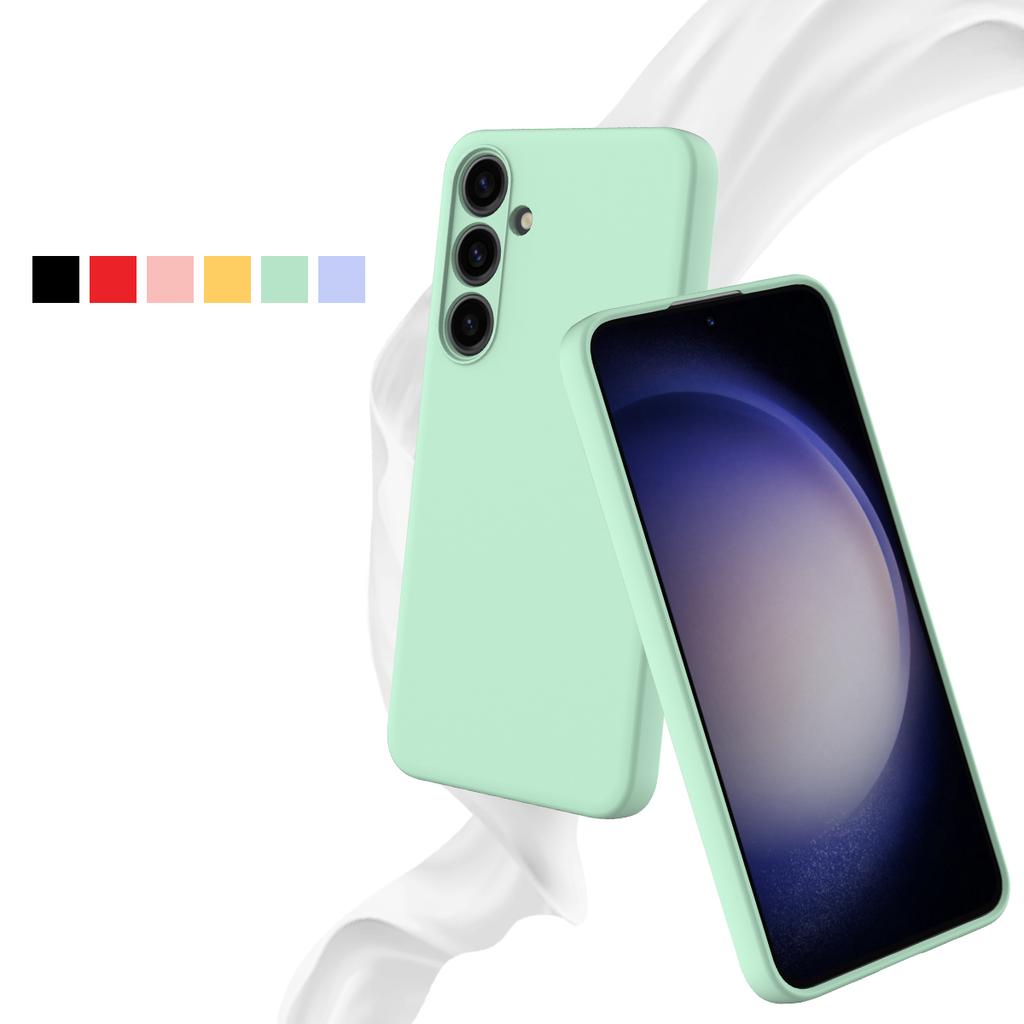 For Samsung Galaxy S24 Case Slim-Fit Soft Liner Liquid Silicone Phone Shell