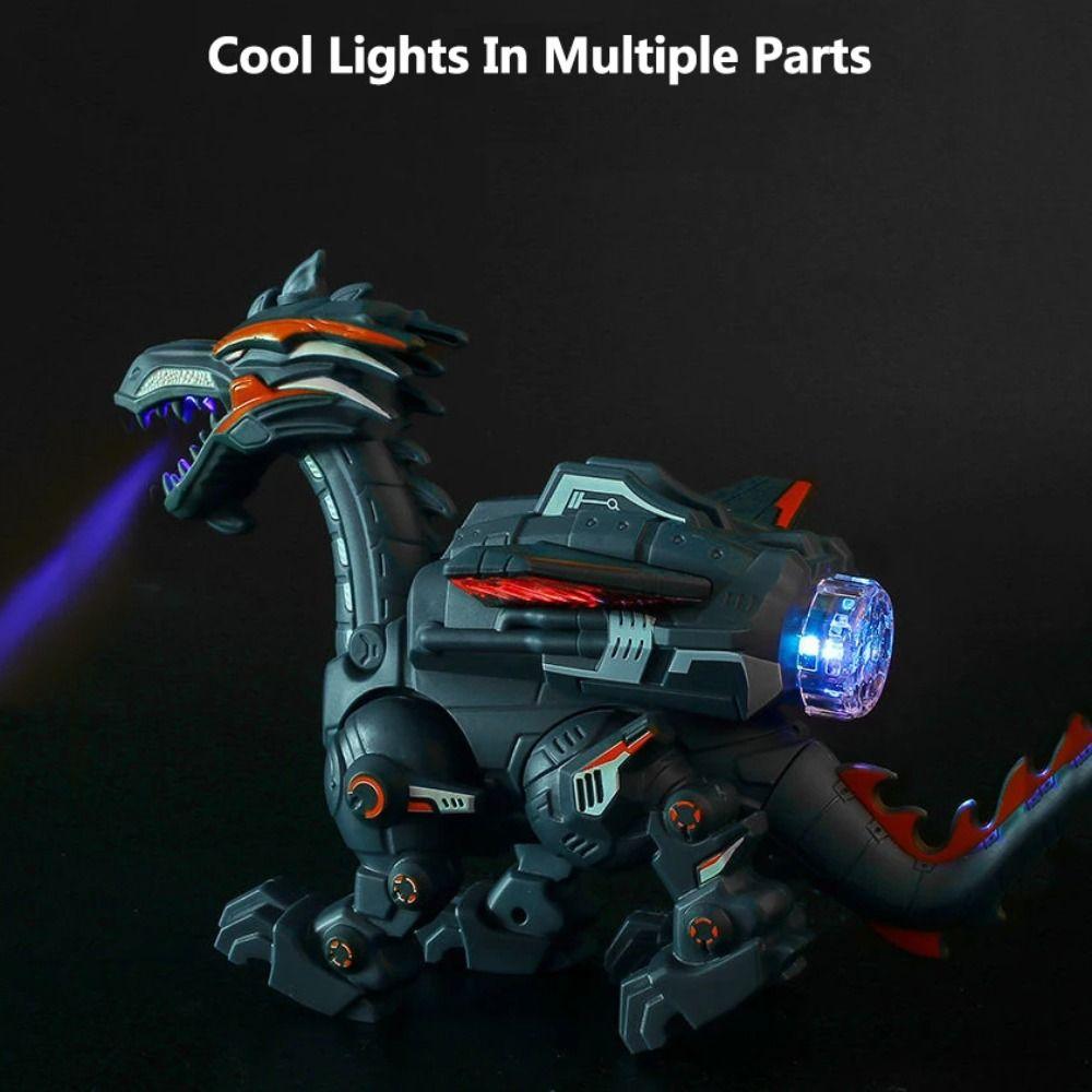 Animal Model Spray Dragon Kids Toys Mechanical Simulation Spray Dragon Toy  Kids