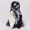 90x90cm Head Scarf Satin Shawl Trendy Silk Scarves  for Women
