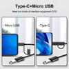 OTG Converter Cable Stable Output Universal Quick Transmission Mini Plug Play USB Type-C