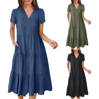 Womens Summer Dresses Loose Sundresses Dress With Pockets