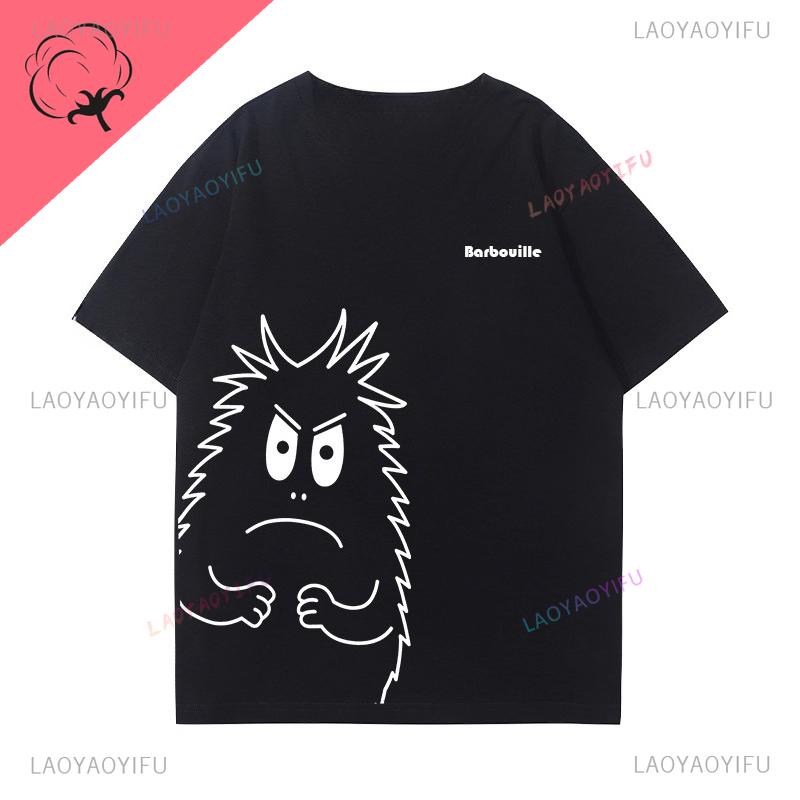 

Ropa De Mujer Barbapapa Camiseta Best Seller Cartoon Kawaii Y2k Clothes Children Soft Cotton Oneck Short Sleeve Graphic Tee 3XL