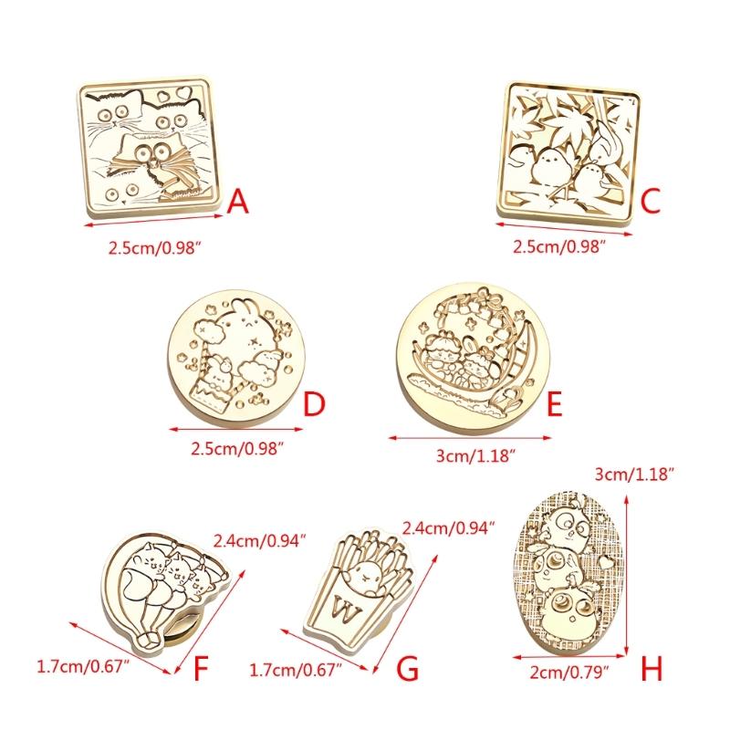 Scrapbooking Stamp Head, Floral Wax Seal Stamp Head Animal Wax Seal Stamp Head for Wedding Invitation Gift Decor