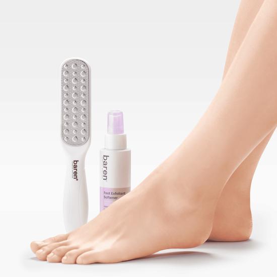 Baren Callus Eraser Home Set (120ml Mist + Foot File)