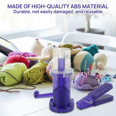 Easy Weaver Knitter Hand-Operated Weaver Knitting Tool Portable Mini Knitting Mill Machine Household French Knitting Machine
