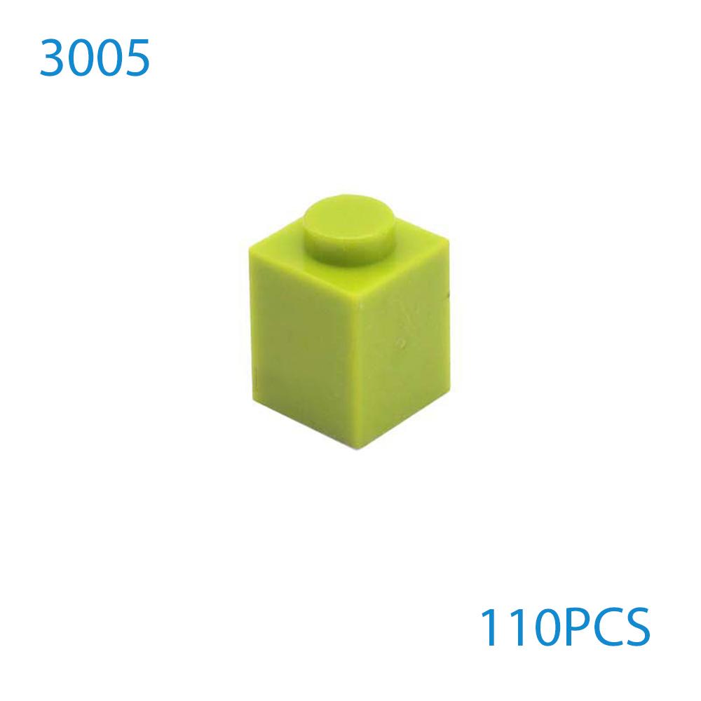 50 Stück/Los DIY Bausteine Dicke Figuren Steine 1x1 Noppen Pädagogisch Kompatibel mit 3005 Kunststoffspielzeug für Kinder Geschenke