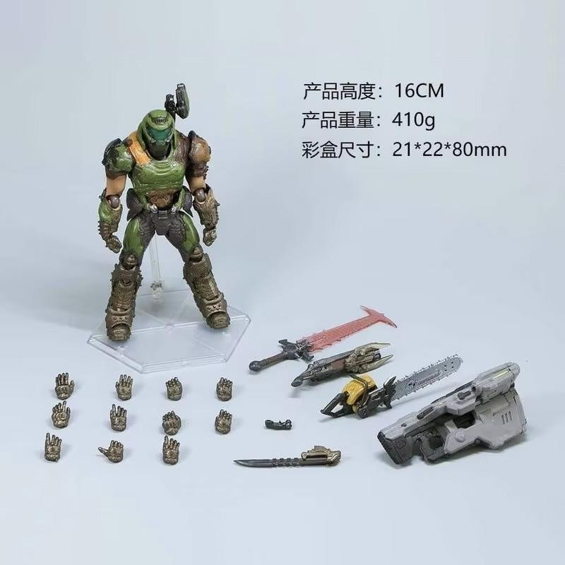 Anime Doom Figma Doom Eternal SP-140 Action Figures Joint Mobility Model Desktop Decoration Collection Model Statue Toy Gifts